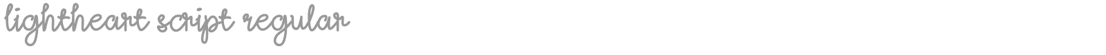 Lightheart font preview